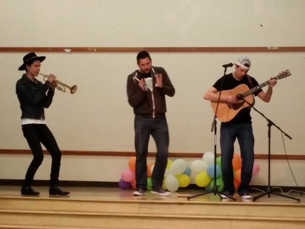 The Julias performing at Esperanza Elementary