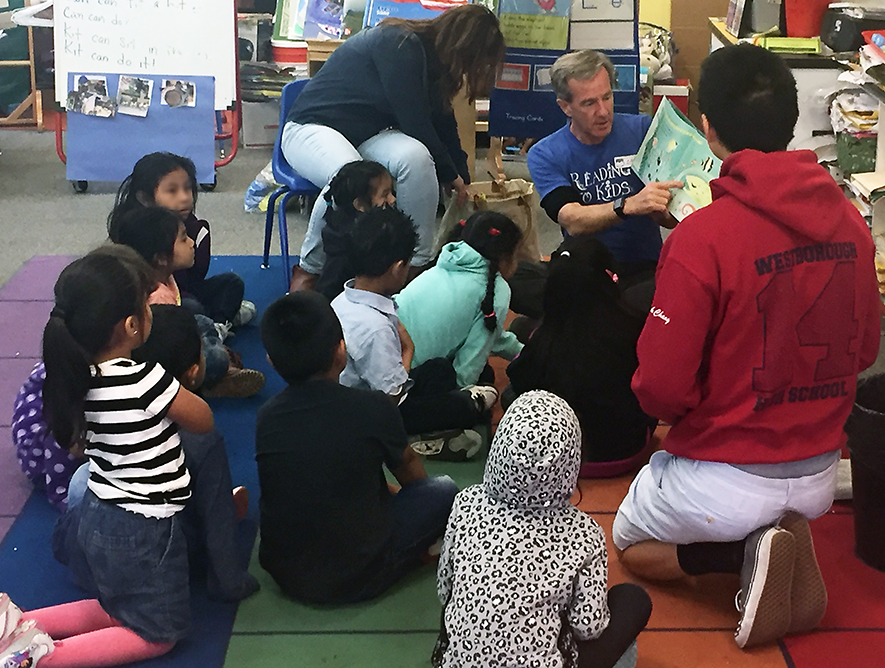 First Kindergarten reading club at MacArthur Park Elementary