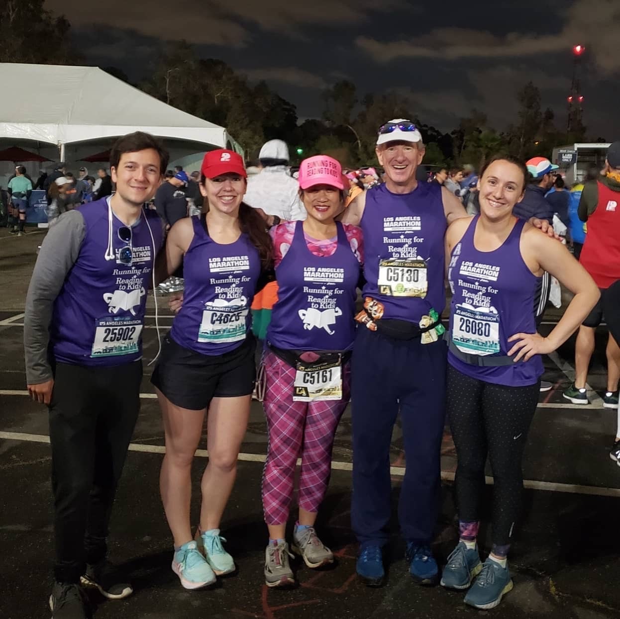 Team Reading to Kids LA Marathon runners