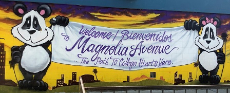 College Mural at Magnolia Elementary