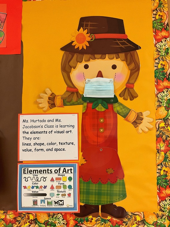 Art display at Alta Loma Elementary