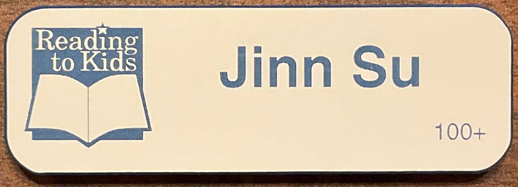 Jinn Su 100th Name Badge