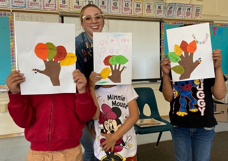 Kids crafts at Magnolia Elementary