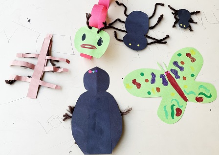 More 4th grade insect crafts at Magnolia Elementary