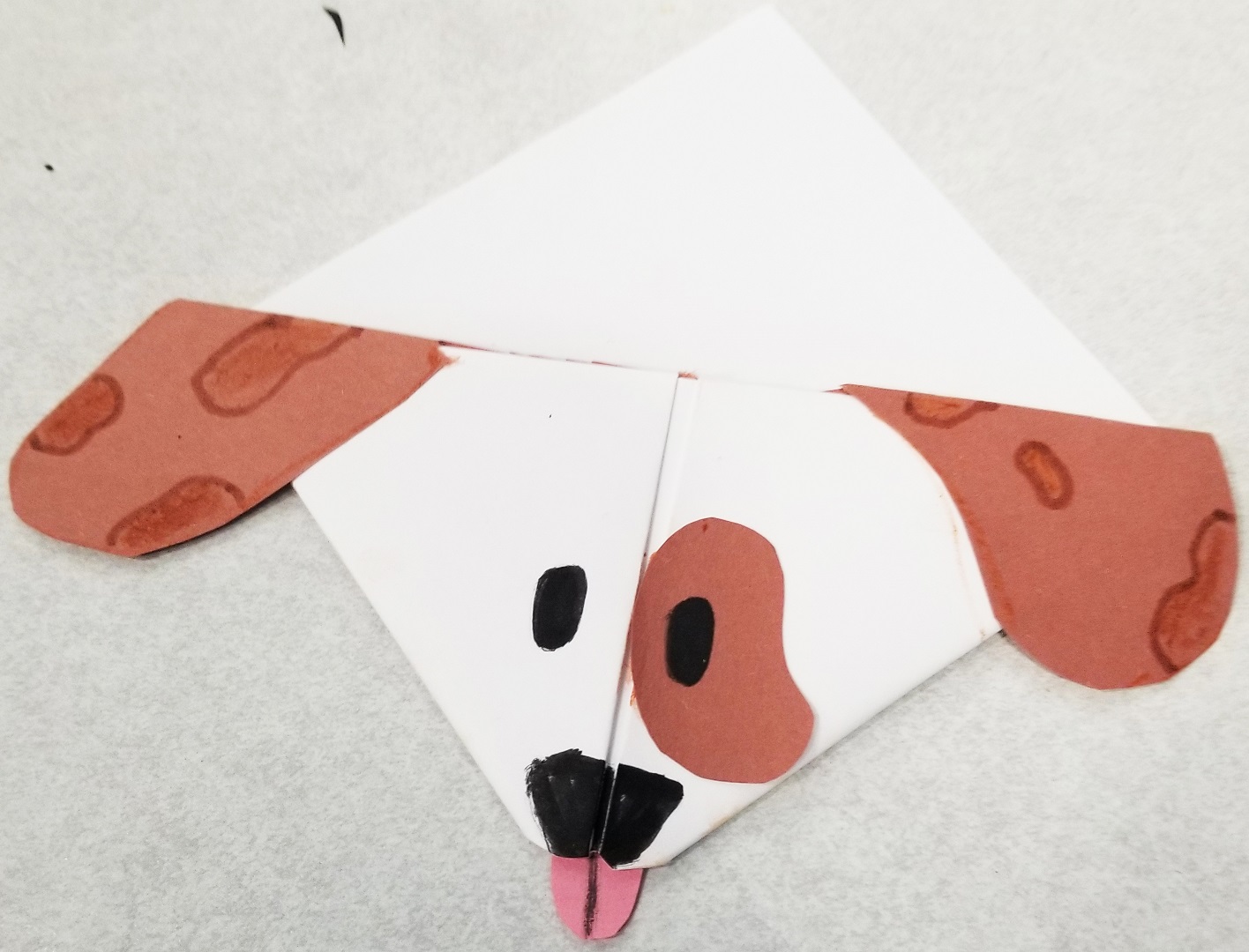 A 5th graders's dog craft at Politi Elementary