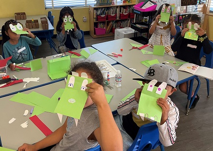 1st grade crafts at MacArthur Park Elementary