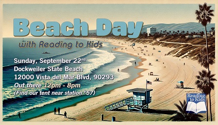 Reading to Kids Beach Day flyer