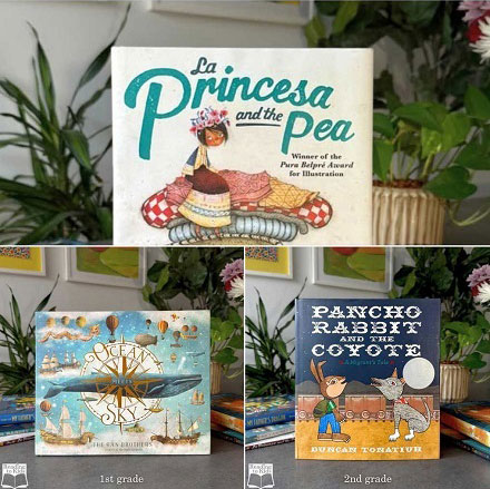 Click this image link for the description of this Saturday's K, 1st, and 2nd grade books