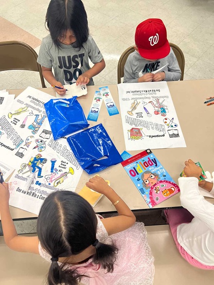 3rd grade book and sample crafts at MacArthur Park Elementary