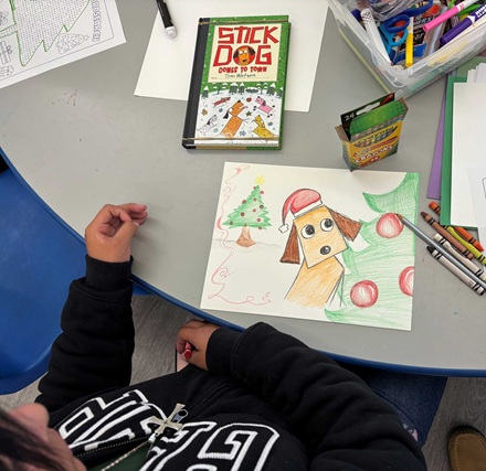 5th grader's drawing at MacArthur Park Elementary