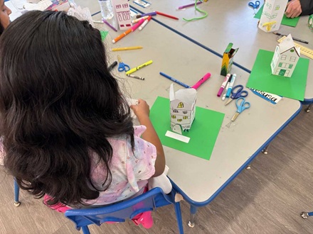 3rd grade house crafts at MacArthur Park Elementary