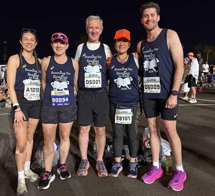Reading to Kids LA Marathon runners