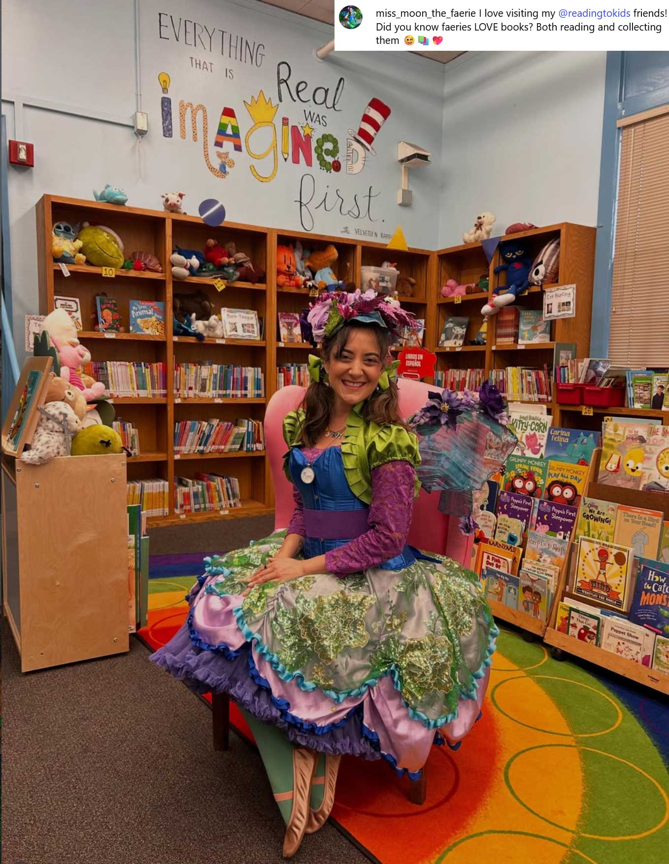 miss_moon_the_faerie in the Alta Loma school library