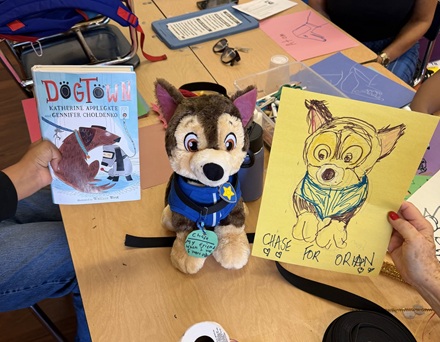 3rd grader's dog craft and book