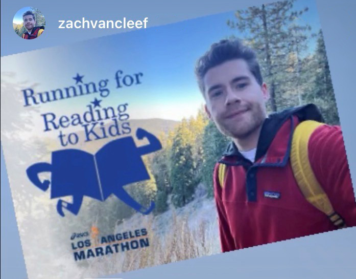 Team Reading to Kids runner Zach Van Cleef