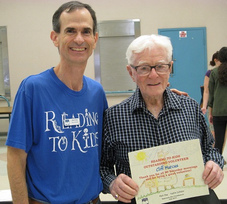 Mark May and Cliff Marcus at Esperanza Elementary