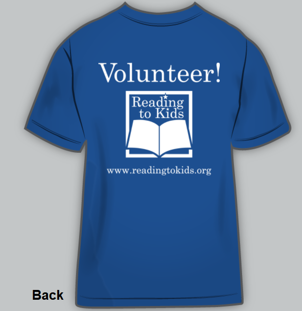 Reading to Kids t-shirt back
