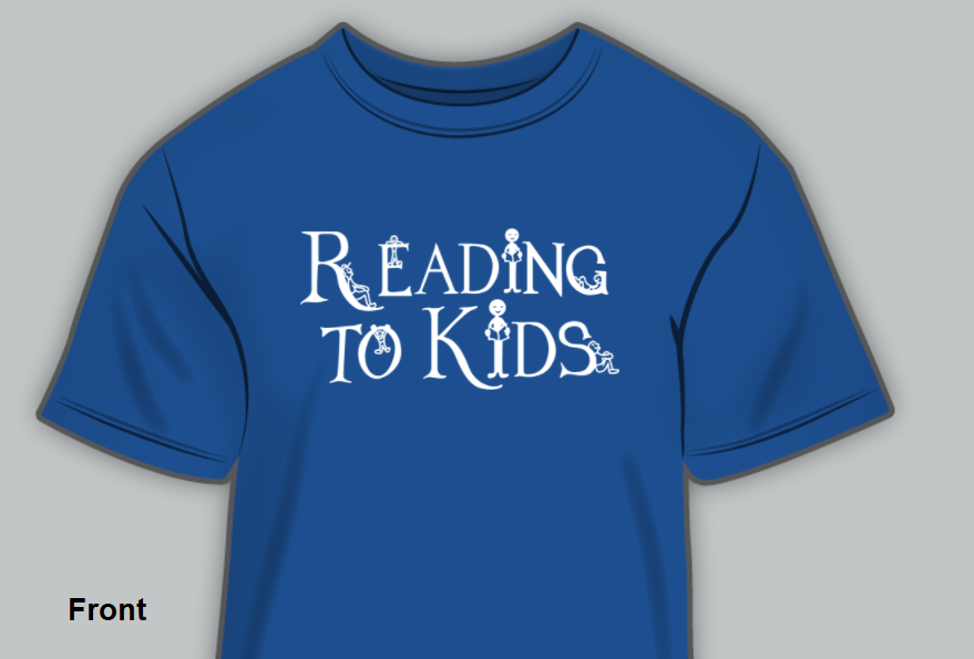 Reading to Kids t-shirt front